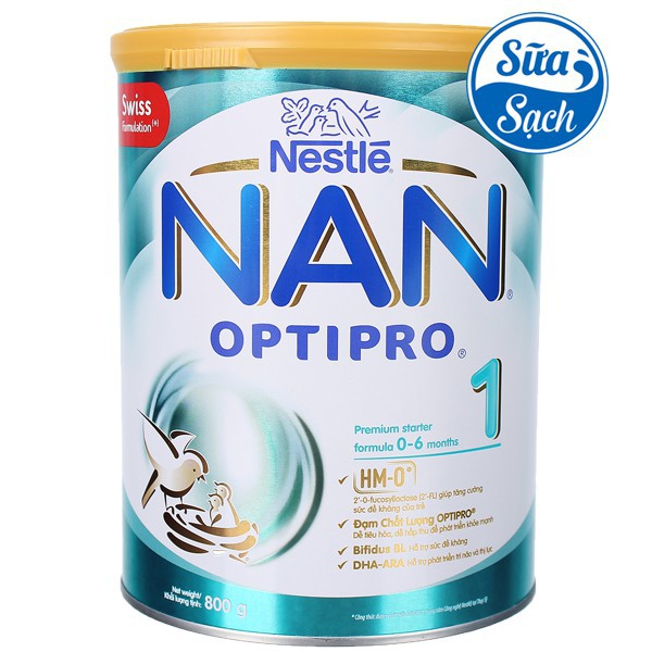 [GIÁ TỐT] Sữa bột Nan Optipro 1 900g (0- 6 tháng) mẫu mới date mới