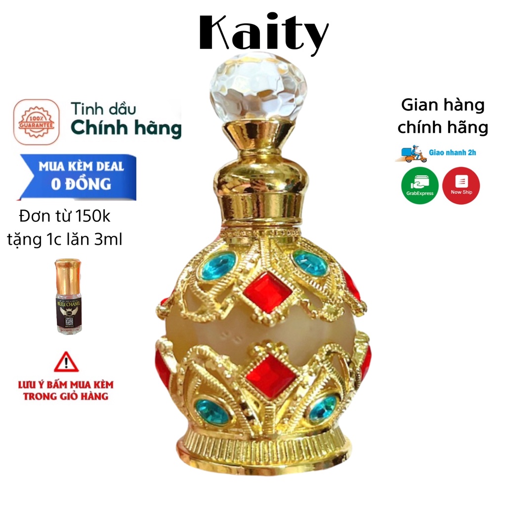 💟 SIÊU SALE 💟  Tinh dầu nước hoa Dubai chai đính đá vương miệng 15ml 💟
