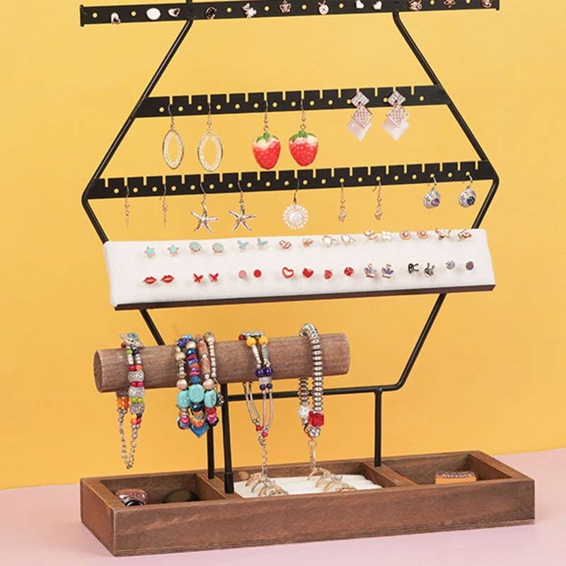 Giá Đỡ Trưng Bày Trang Sức Hình Lục Giác