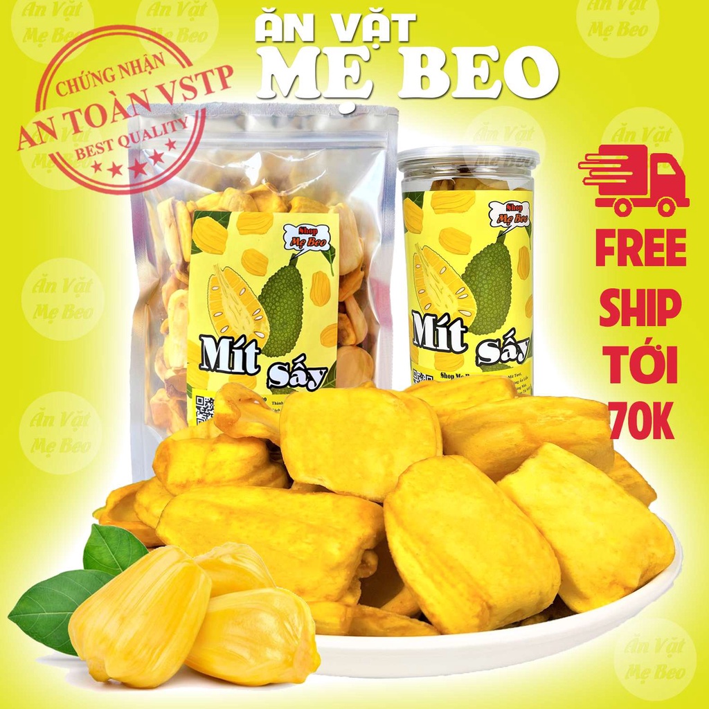 500Gr Mít sấy khô giòn Đà Lạt nguyên cánh Xuất Khẩu