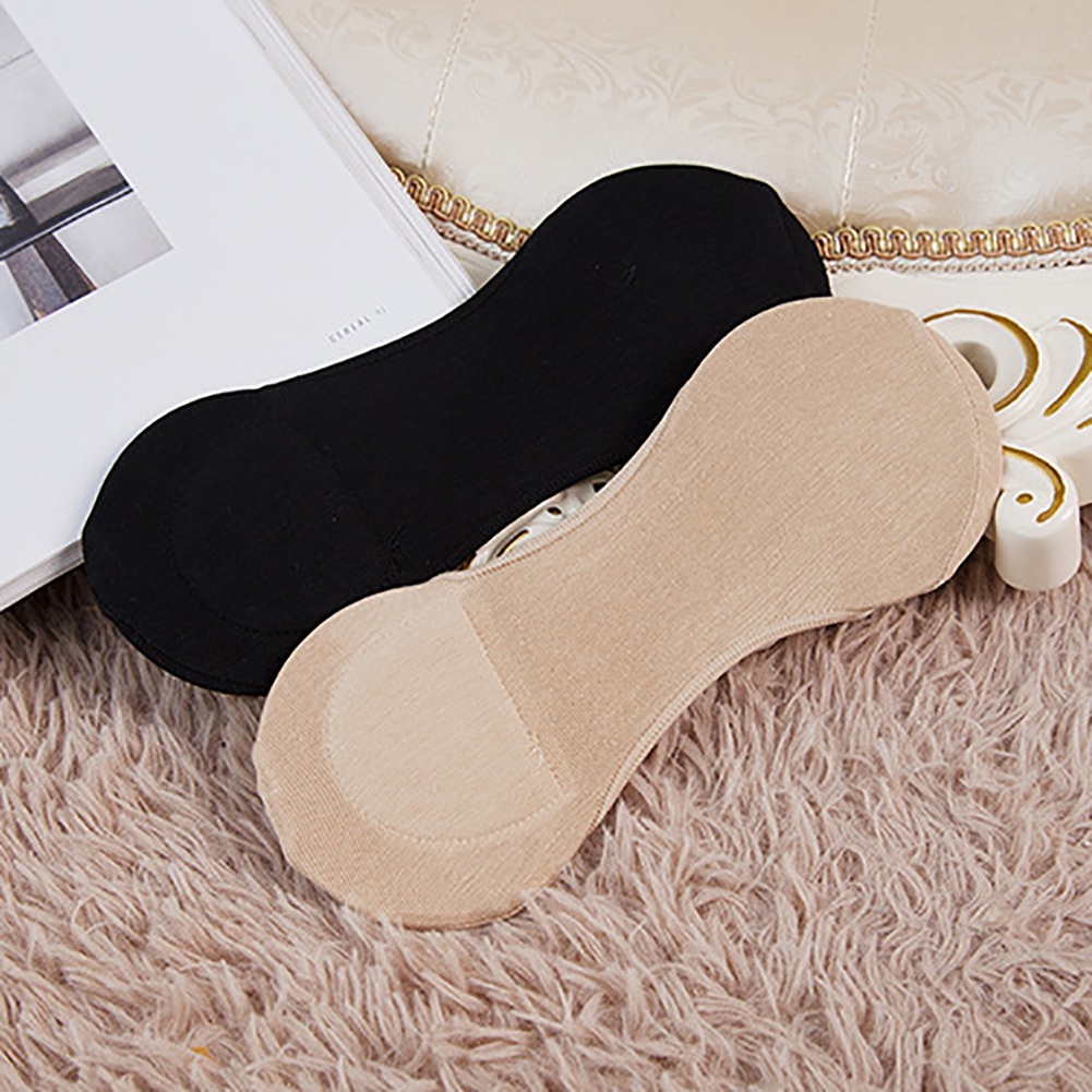 Vớ Thuyền Ngắn Mỏng Màu Sắc Trơn Chống Trượt Thời Trang Mùa Hè Cho Nữ