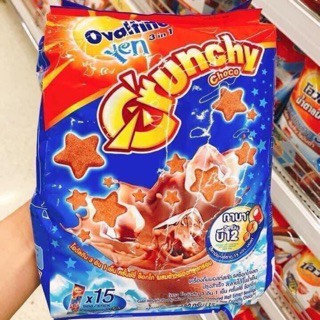 BỘT CACAO OVALTINE CRUNCHY 3 IN 1 (15 gói) - THÁI LAN (Date 28/12/2021)