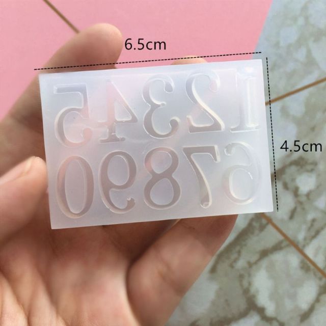 Khuôn silicone làm chữ số