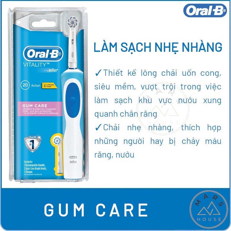 Bàn chải điện oral B Vitality chính hãng