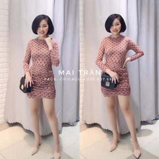 Váy body dúm (2 màu ảnh thật)