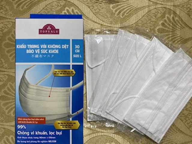 Khẩu trang y tế 3 lớp Topvalu kháng khuẩn Nhật