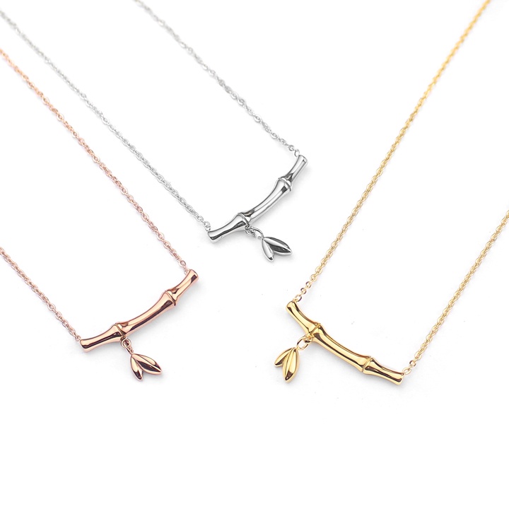 Dây chuyền nữ cao cấp cành trúc siêu cute, đem lại vẻ quyến rũ cho người đeo