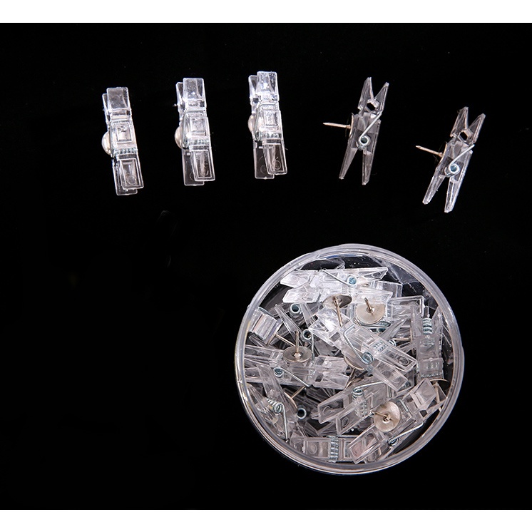 Set 20 Kẹp Trong Suốt Dùng Để Cố Định Móng Tay