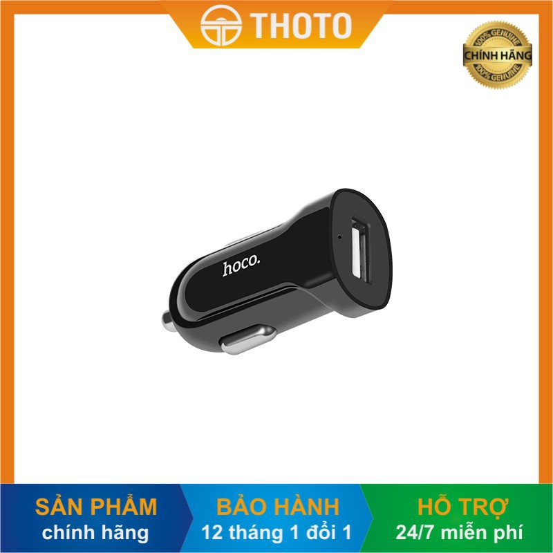 [Thoto Shop] Tẩu sạc nhanh điện thoại trên ô tô HOCO Z2 | 1 cổng USB - hàng chính hãng