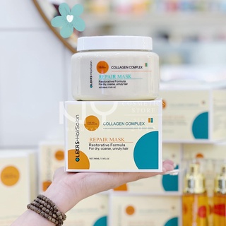 Kem Ủ Tóc Olexrs Collagen Anh 500ml phục hồi tóc khô xơ hư tổn
