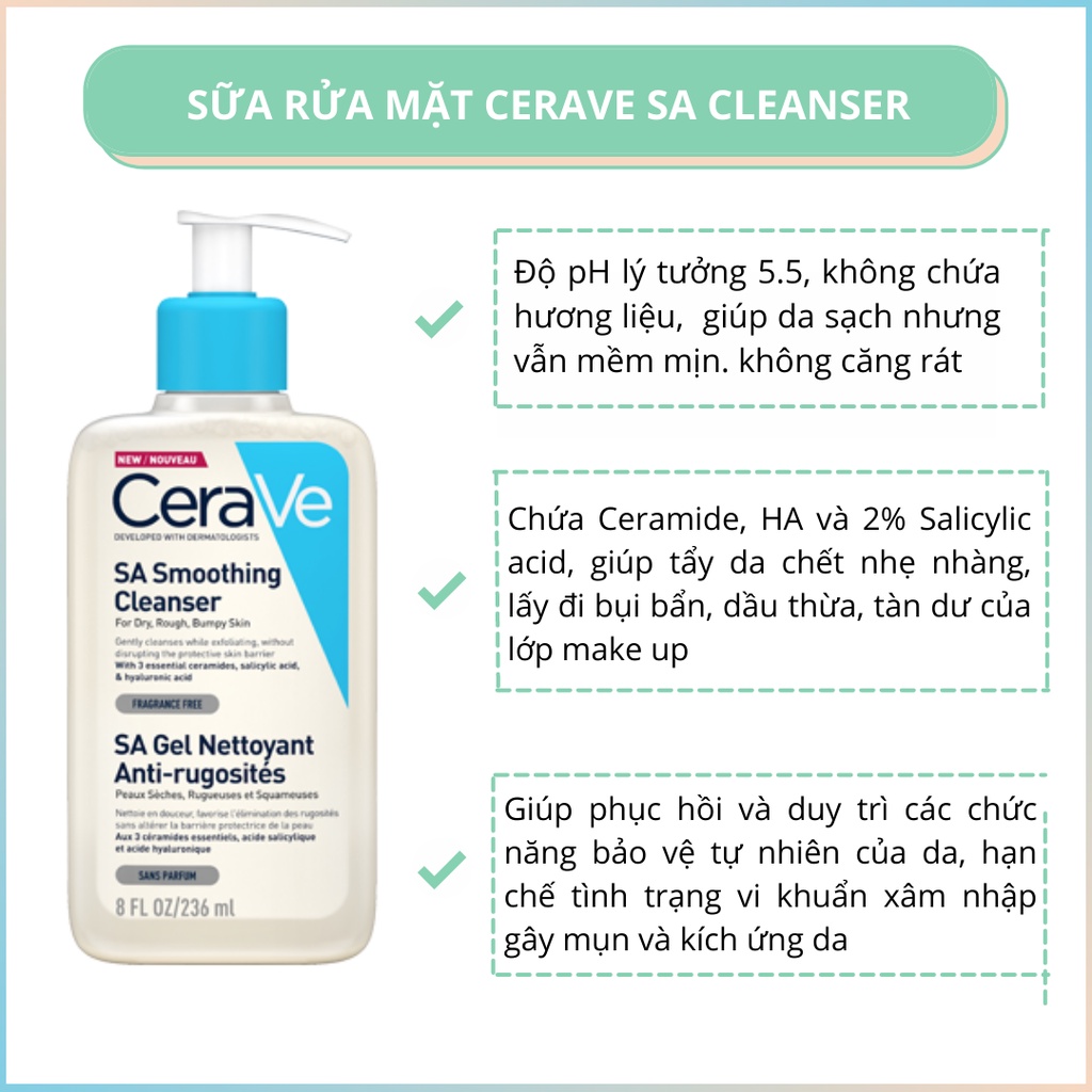 Sữa Rửa Mặt Cerave SA Cleanser