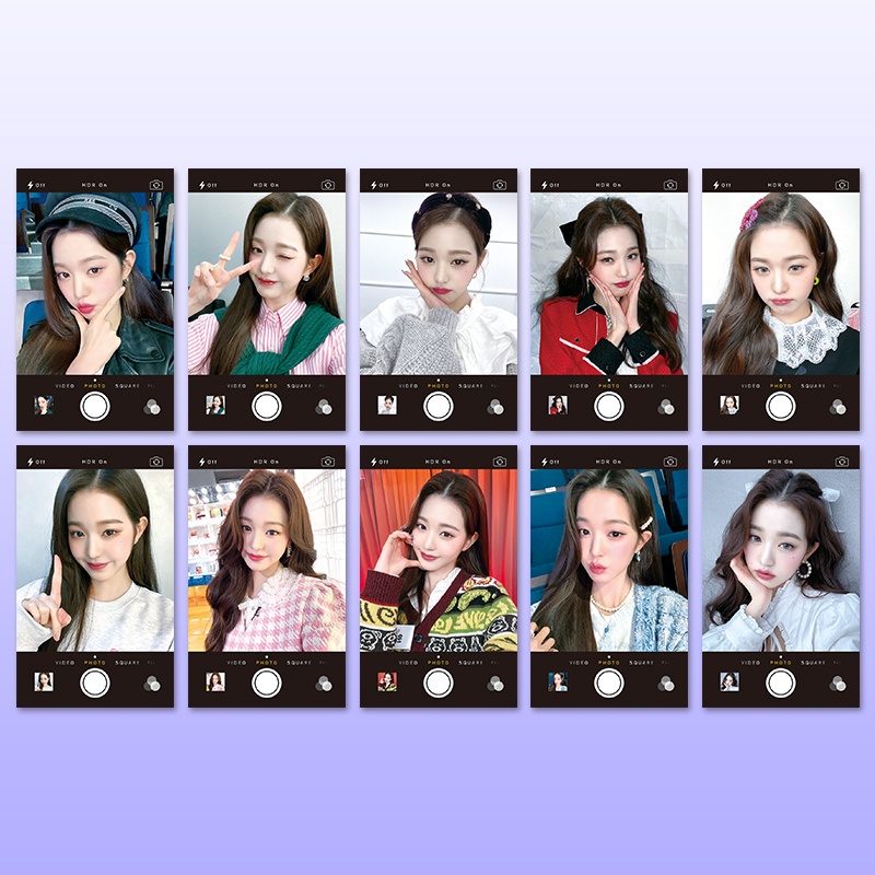 IU Baezhu Hyun Set 10 Thẻ Ảnh Polaroid Ca Sĩ Zhang Yuanyingmiya Yuanyiya Sakira