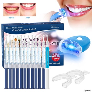 [Hàng mới về] Bộ Dụng Cụ Làm Trắng Răng Kèm Đèn LED Và Phụ Kiện Tiện Dụng