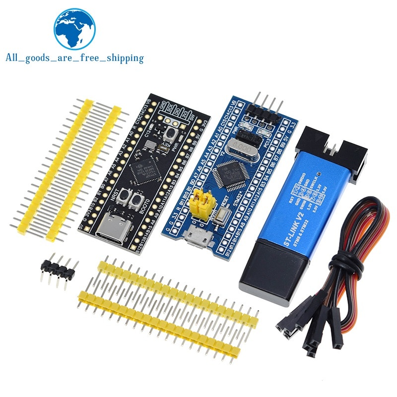 Bảng Mạch Phát Triển Stm32F103C8T6 Ch32F103C8T6 Arm Stm32 Minim32F401 Stm32F411 + St-Link V2 Pro