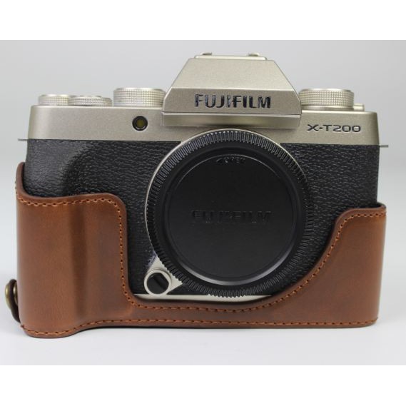 [Mã ELORDER5 giảm 10K đơn 20K] Halfcase Da cho máy ảnh Fujifilm XT-200 - Loại tốt