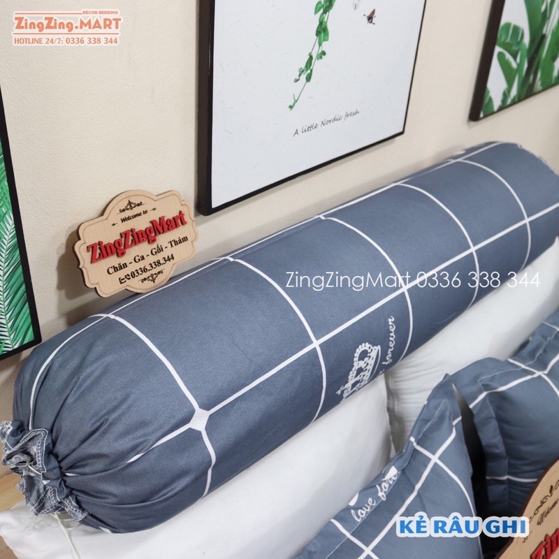 Vỏ gối ôm vải cotton poly nhập khẩu (và links đặt can thêm vải)