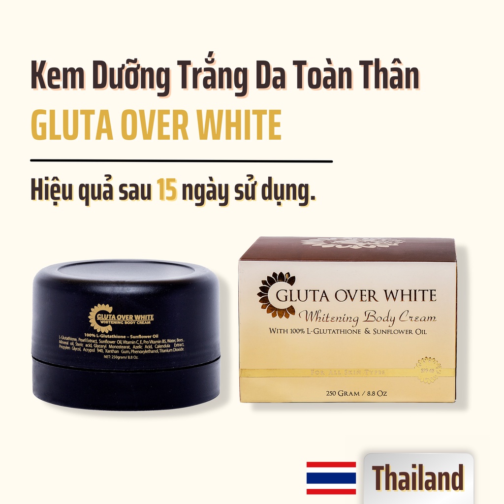 Kem Dưỡng Trắng Da Body Gluta Over White.