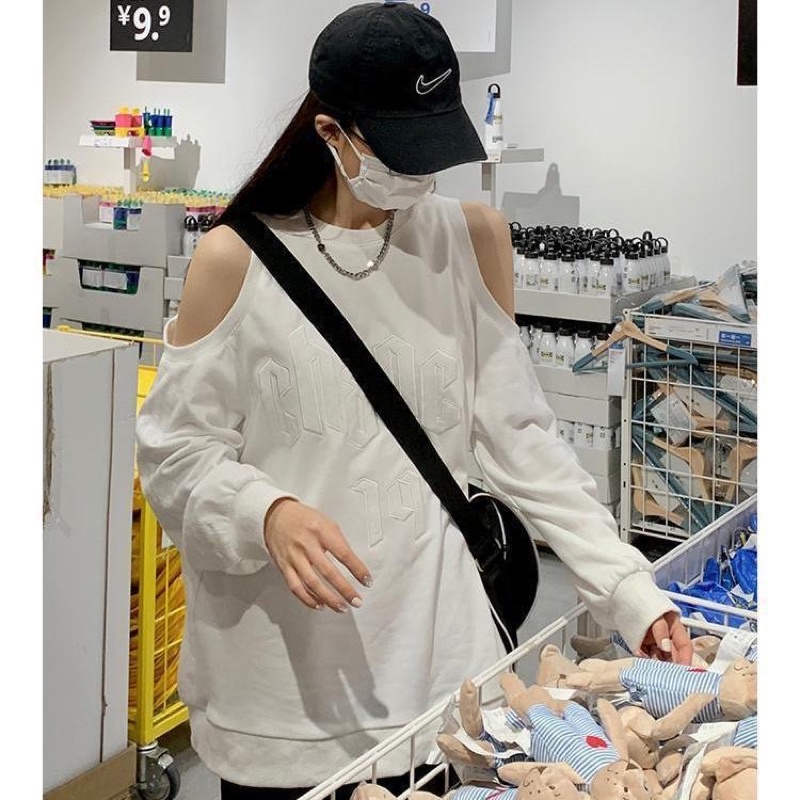 ÁO NỈ SWEATER KHOÉT VAI TIỂU THƯ - HÀNG SẴN