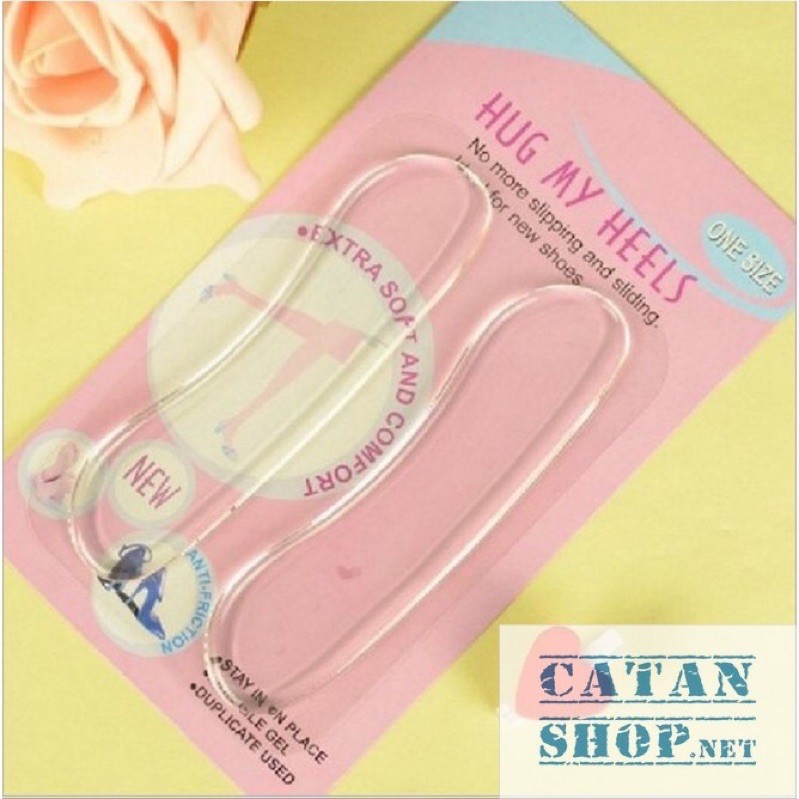 Bộ 2 miếng lót giày silicone bảo vệ gót sau chống trầy và trượt khi mang giày cao gót, giày búp bê GD281-LGOT