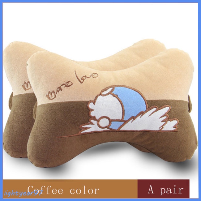 Bộ 2 Gối Tựa Đầu Bằng Cotton Pp Siêu Mềm Thoải Mái Gắn Ghế Ngồi Xe Hơi