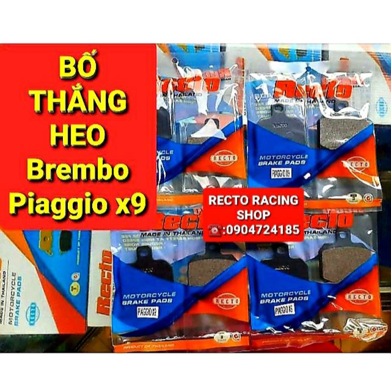 BỐ THẮNG Brembo 2 PIS ĐỐI XỨNG/PIAGGIO X9 RECTO CHÍNH HÃNG