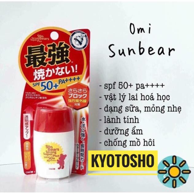 [ free ship ] Kem chống nắng gấu #Omi #Sunbear