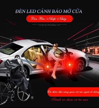 Đèn LED cảm biến lắp cánh cửa ô tô cảnh báo mở cửa xe