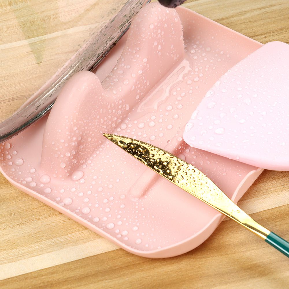 CONOPERY Giá đỡ nắp nồi / muỗng chống trượt đa năng nhiều màu tùy chọn tiện dụng cho nhà bếp