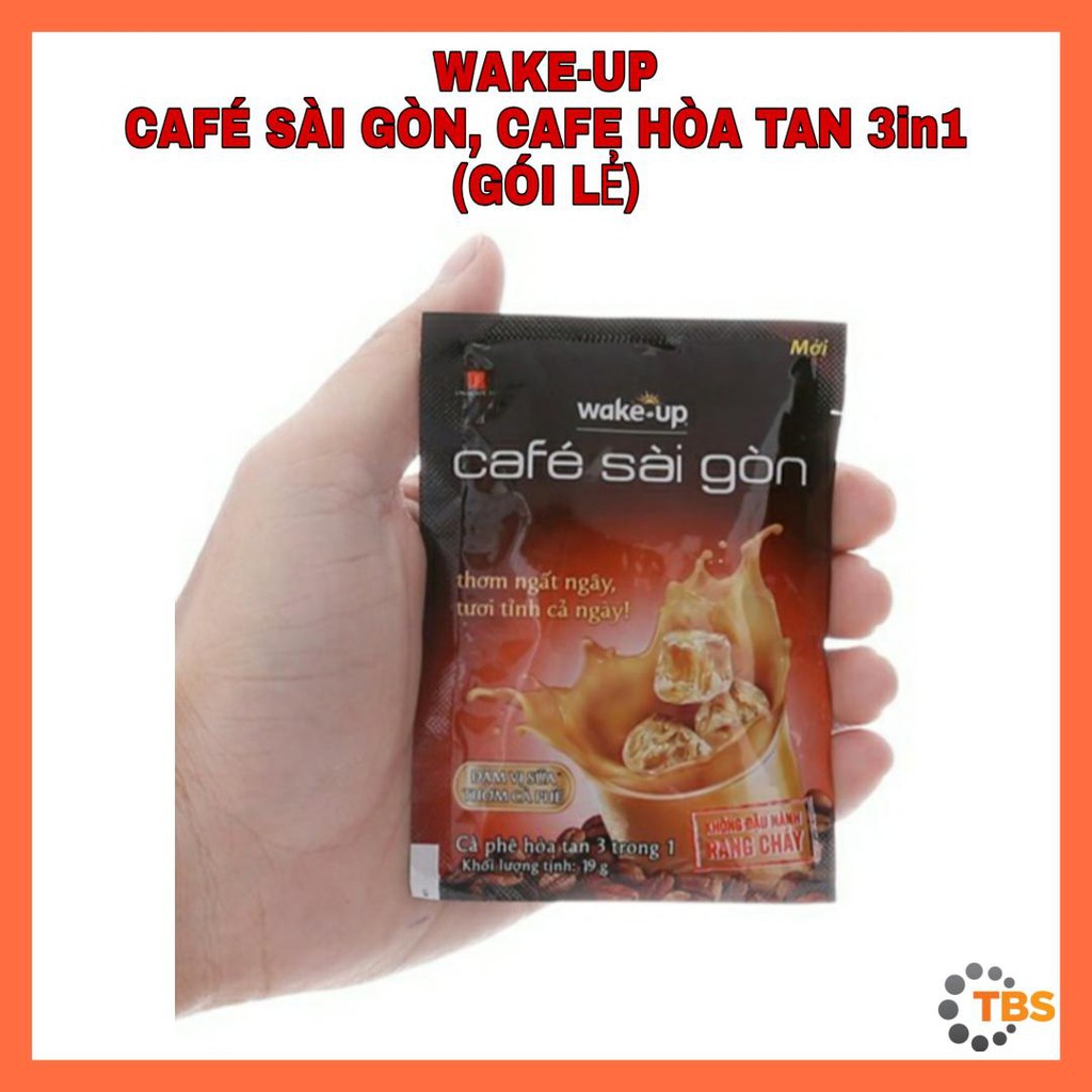 [WAKE UP-GÓI LẺ] Cafe Sài Gòn, Cà phê sữa hòa tan 3in1