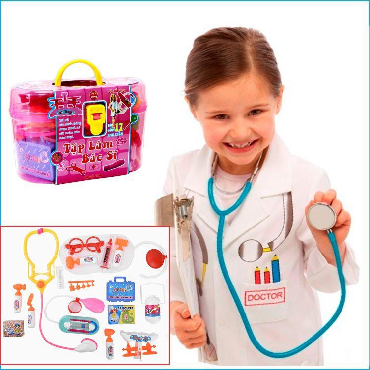 Đồ Chơi Tập Làm Bác Sỹ - Đồ Chơi Bác Sĩ Cho Bé Hàng Việt Nam 17 Món - Đồ Chơi Trẻ Em CHIRITA