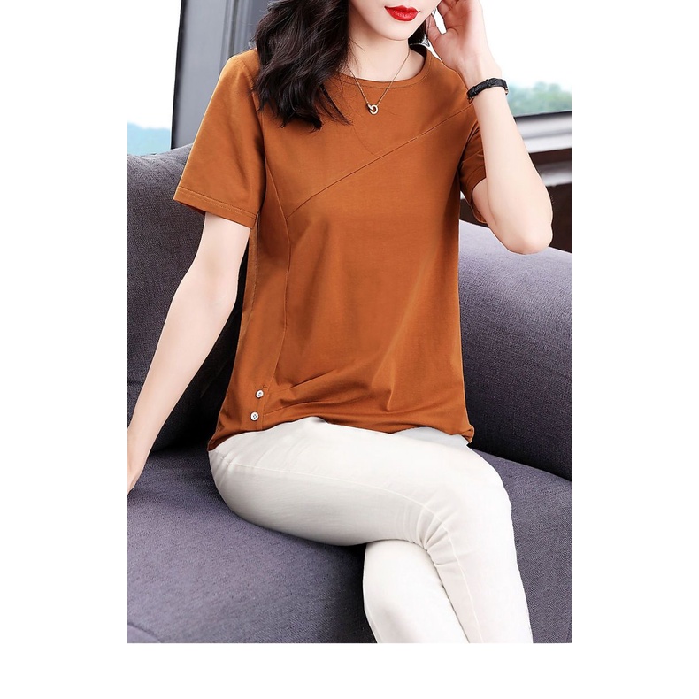 Áo Thun Nữ Ngắn Tay Thời Trang Mùa Hè Phong Cách Phương Tây Mới