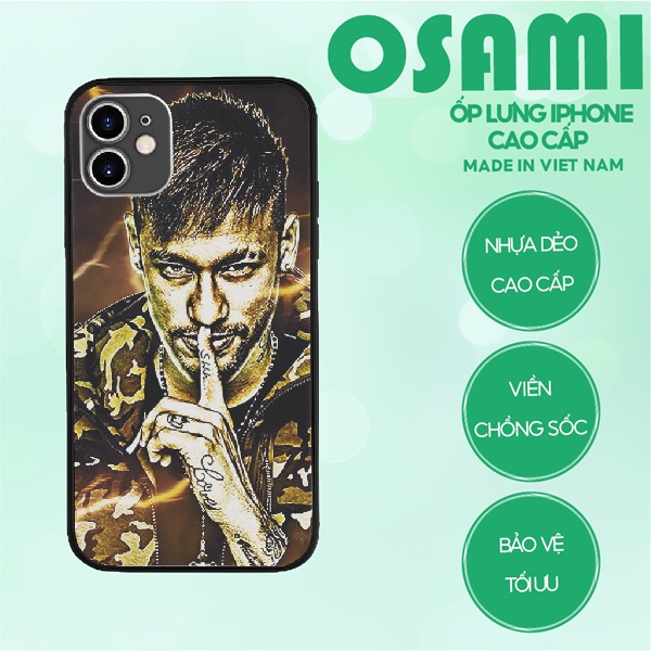 Ốp Lưng Neymar 4 Cầu Thủ Xuất Sắc dễ thương OSAMI cho iPhone 6 7 8 11 12,13 X Pro Xr mini Max FOO20212344