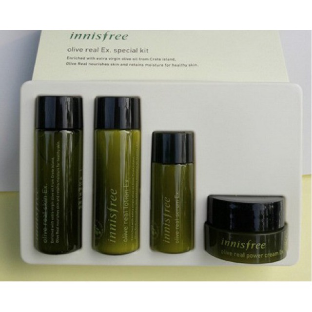 Bộ Dưỡng Da Dùng Thử Olive Innisfree Olive Real Ex Special Kit