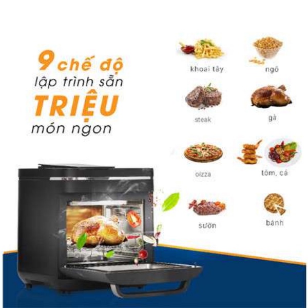 [Mã ELMALL10 giảm 10% đơn 500K] Nồi Chiên Hơi Nước Kalite Steam X - Hàng Chính Hãng