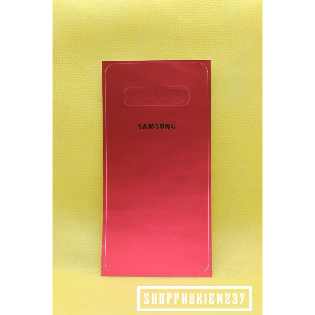 Miếng Dán Lưng Samsung S10 , S10 Plus , S10e Dán Lưng Dẻo Skin Màu Cao Cấp