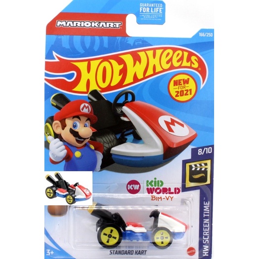 Xe mô hình Hot Wheels basic Mario Standard Kart GRX17.
