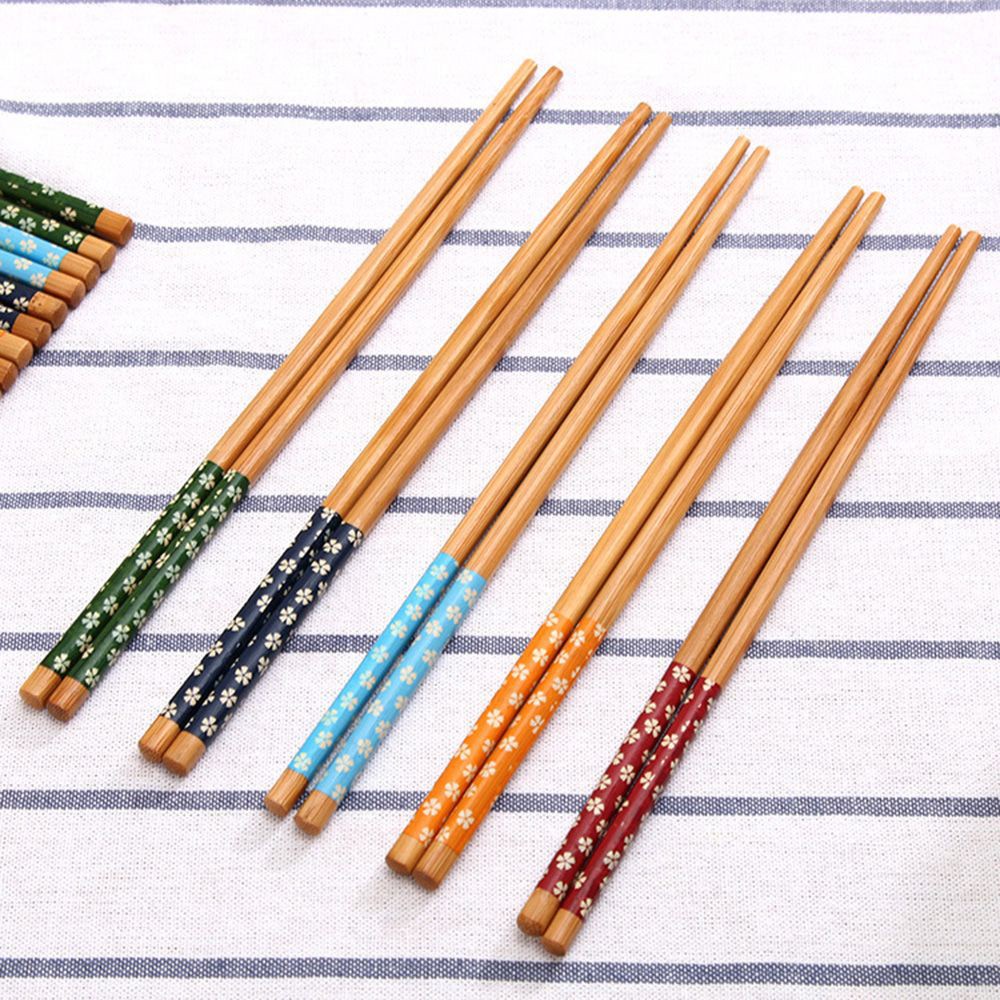 Epoch 1 Bộ Đũa Gỗ Tre Thân Thiện Với Môi Trường Nhiều Màu Sắc Phong Cách Retro Tinh Tế
