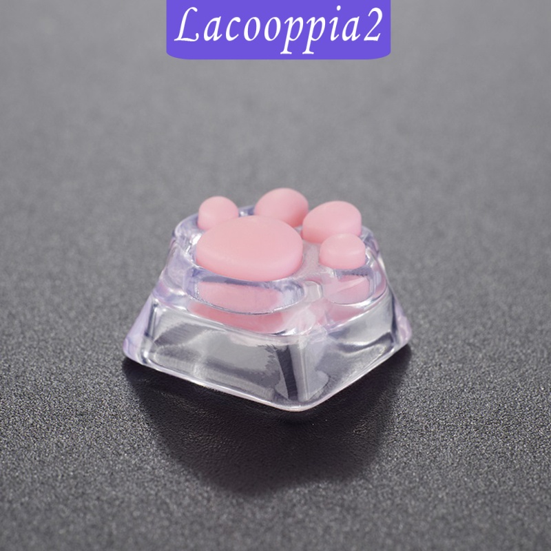 [LACOOPPIA2] Transparent Gaming Key Caps Cat Paw Keycaps Machinery Keyboard keycaps Base