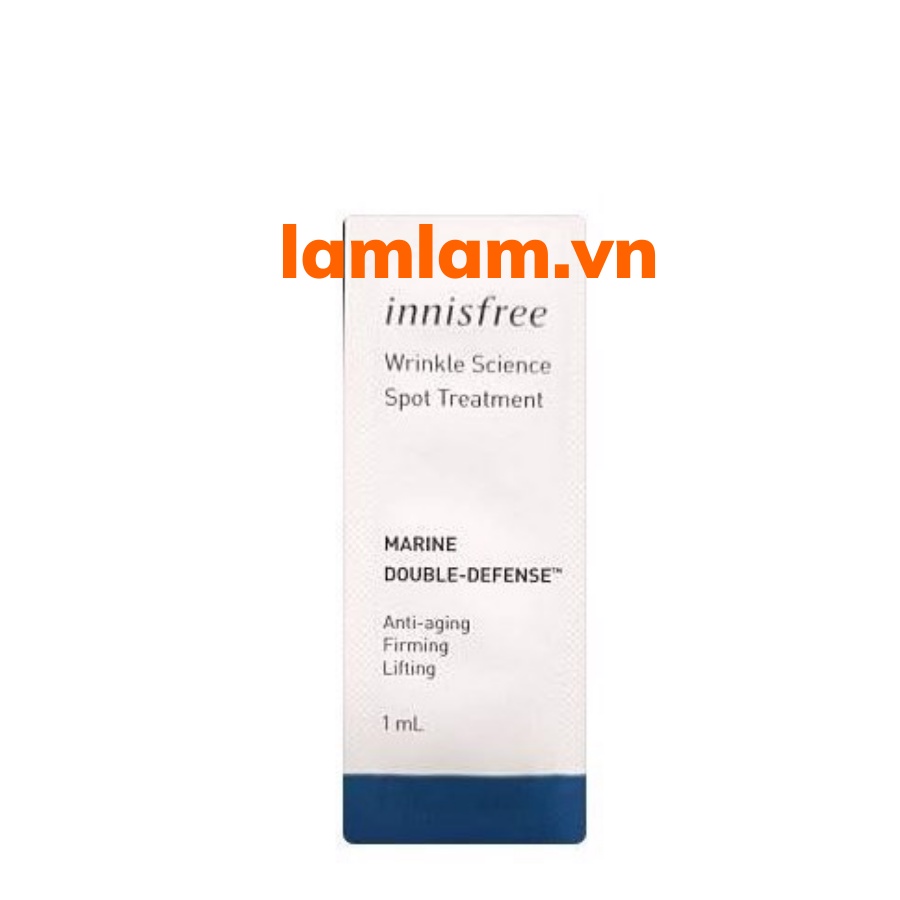 Sample Tinh chất giảm nếp nhăn Innisfree Wrinkle Science Spot Treatment 1ml