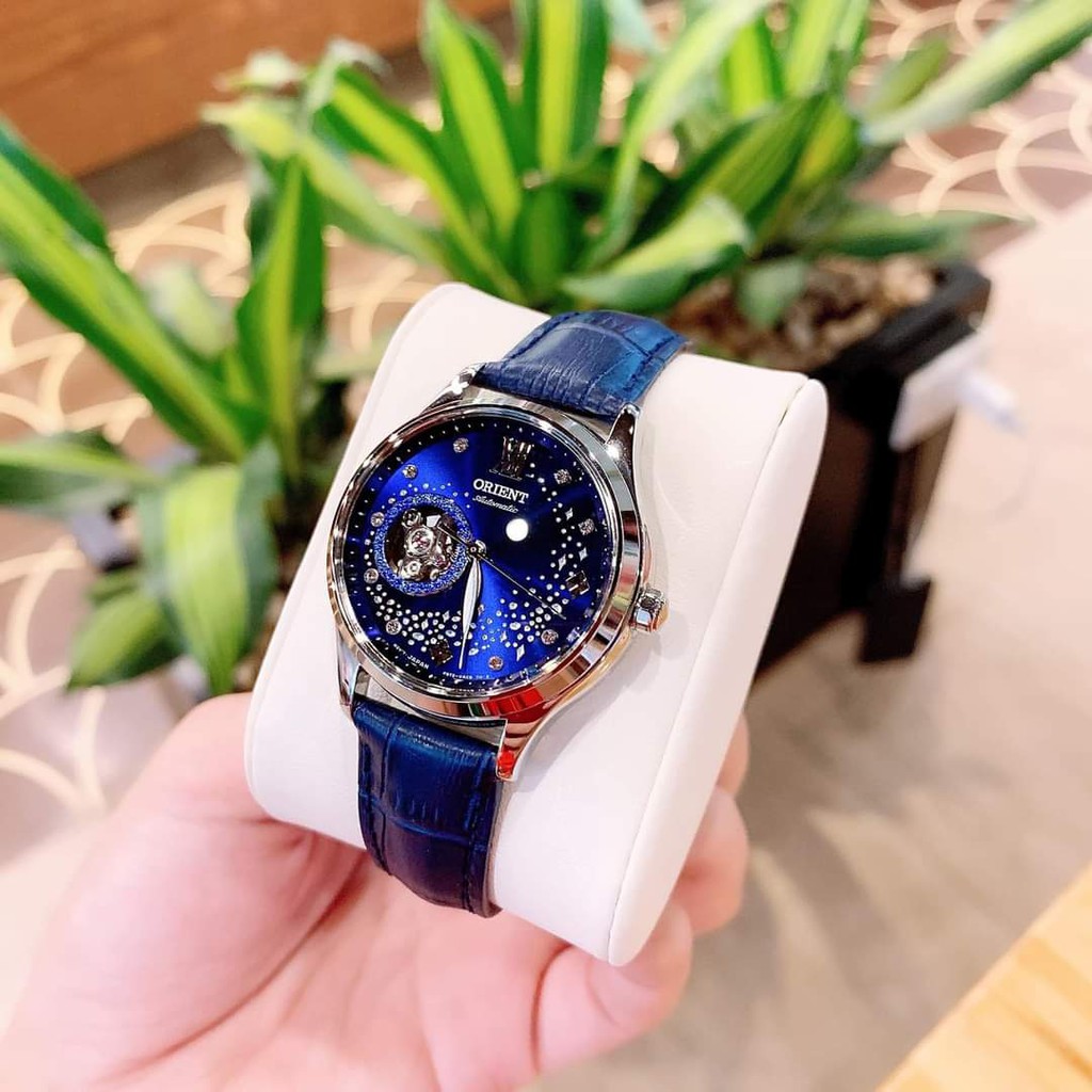 Đồng hồ nữ Orient Automatic Dải ngân hà xanh