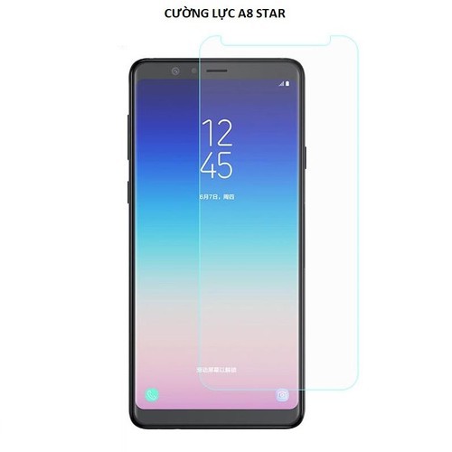 CƯỜNG LỰC 9H SAMSUNG A8 STAR KÍNH TRONG SUỐT KHÔNG FULL MÀN