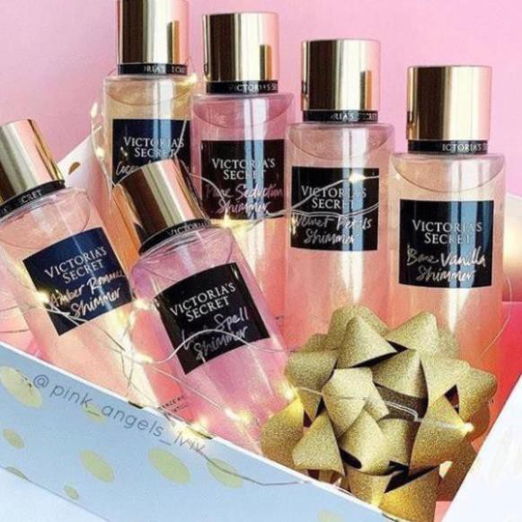 Xịt thơm body mist có nhũ Victoria Secret, Bath And Body Works 20ML - Body Mist STORE