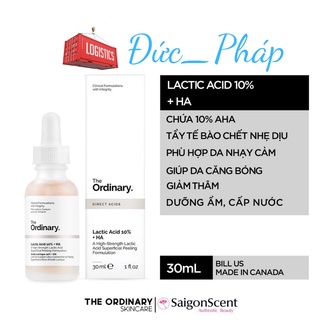 Tinh chất tẩy tế bào chết The Ordinary Lactic Acid 10% + HA