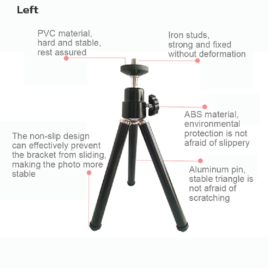Giá đỡ ba chân mini cho điện thoại/máy ảnh kỹ thuật số 13-20cm | BigBuy360 - bigbuy360.vn