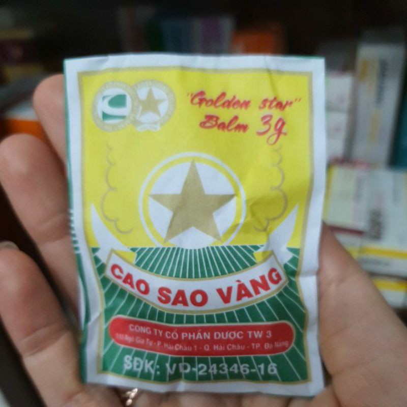 Cao Sao Vàng TW3 , Cao Xoa Dầu Cù Là Lọ 3g