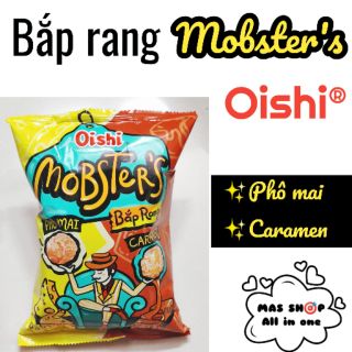 Bánh Snack Bắp Rang Mobster's Oishi Vị Caramen/Nước cốt dừa gói 40g