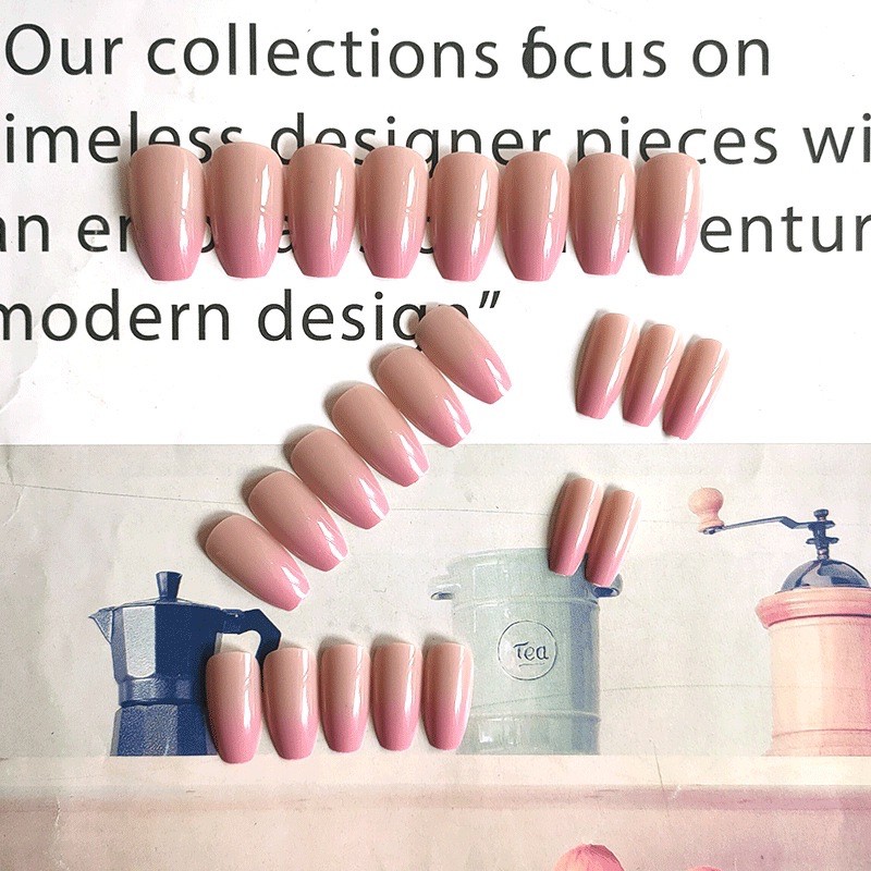 Bộ 24 móng giả D043 dáng móng dài ( Tặng kèm keo và dũa )