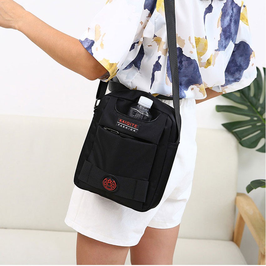 Túi đeo chéo nam mini vải canvas bền bỉ phong cách unisex Hàn Quốc [phiên bản thời trang tết 2022 & 10 quà tặng]-TN020 | BigBuy360 - bigbuy360.vn
