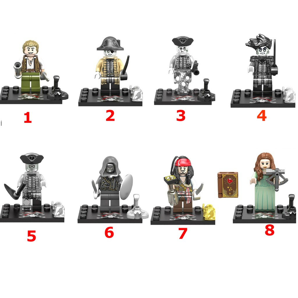 Minifigures Các Mẫu Nhân Vât Trong Cướp Biển Vùng Caribbe Mẫu KSZ 719