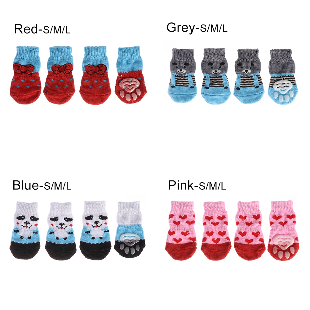 Set 4 vớ dễ thương bảo vệ chân cho thú cưng